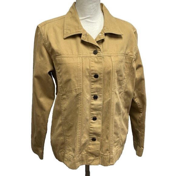 Blassport Brown Women’s Jacket Denim Button Down Jacket Size XL - Picture 11 of 13